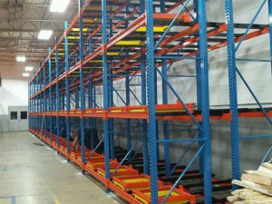 Push Back Racking System in Warehouse