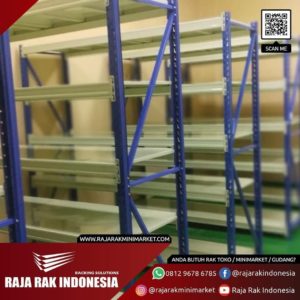 RAK BARANG GUDANG DARI BESI KAPASITAS BERAT 500 KG/LEVEL TIPE RR-500: Optimalkan Penyimpanan Gudang Anda dengan Solusi Rak Besi Unggulan dari RAJA RAK GUDANG